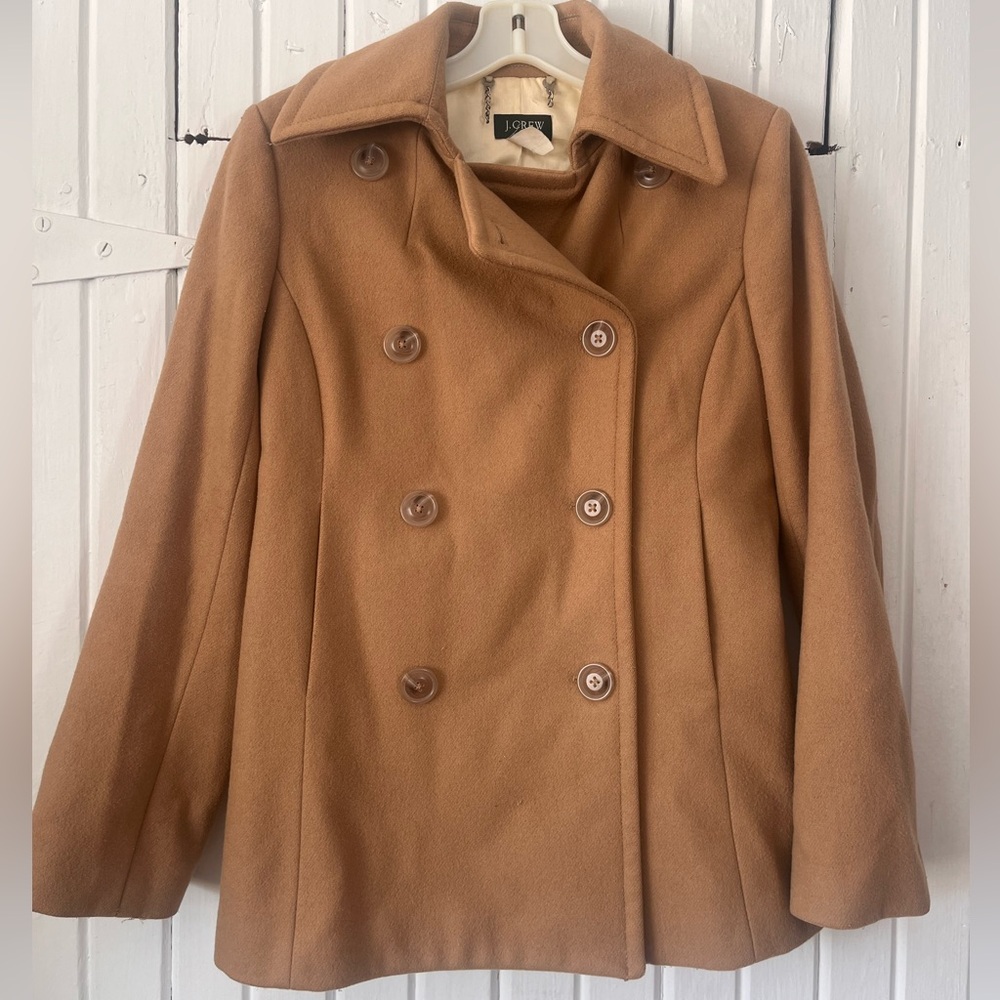 J. Crew Women's Camel Peacoat